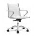 Design bureaustoel Wit met lage rug