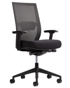 Zwarte Arbo bureaustoel ERGOM C02 met netweave rug