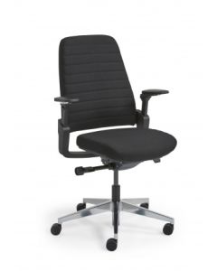 4D armleggers ergonomische bureaustoel_kantoorstoel_wielen_zitting_voorkant