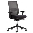 Zwarte Arbo bureaustoel ERGOM C02 met netweave rug