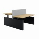 FlexDuo | Elektrisch Zit-Sta Bureau - met zijwangen  | ERGOM
