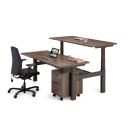 Flex 3+ bench | Elektrisch duo zit-sta bureau voor 2 personen | Flexaro