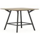 Bridge vergadertafel vierkant, Melamine Topblad, vaste hoogte 90cm 