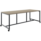 Vergadertafel Move vaste hoogte 90 cm op wielen