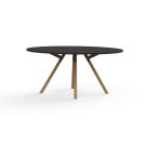 Ronde vergadertafel Bridge 120cm, Fenix blad, 75cm hoog