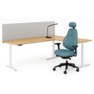 S-Line elektrisch zit-sta hoekbureau – ergonomisch design, 10 jaar garantie
