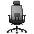 ERGOM S-Mesh Plus bureaustoel zwart incl. 4D armleggers