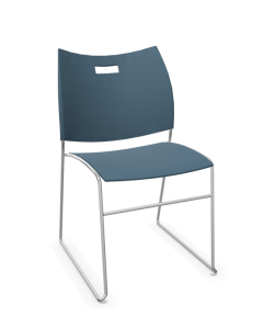 casala carver stoel zonder armleggers steel blue
