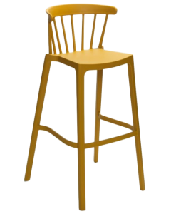 Barkruk Cozy Geel voorkant