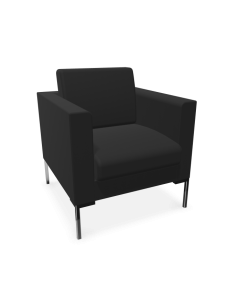 Ontvangststoel Canapé zwart 1-zits
