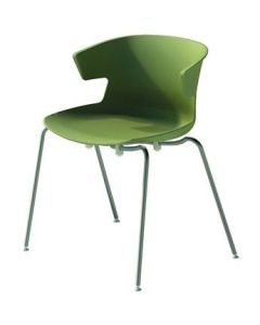 Vergaderstoel en kantinestoel Cove met 4-poot frame Groen