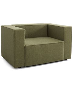 Fauteuil Otto groen gestoffeerd