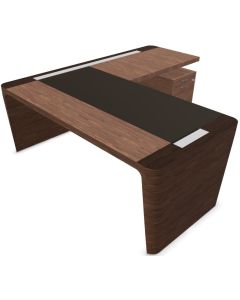 Directiebureau X10 hoek American Walnut