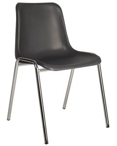 Kantinestoel ERGOM Basic antraciet chroom