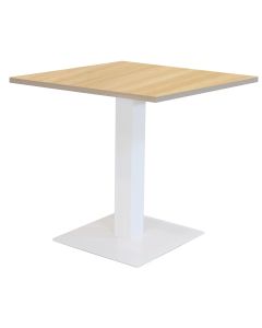Vierkante kolomtafel met vierkante poot 