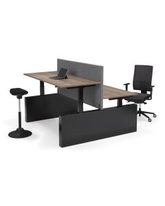 Zit sta wangenbureau Flex 3 EL bench voor 2 personen