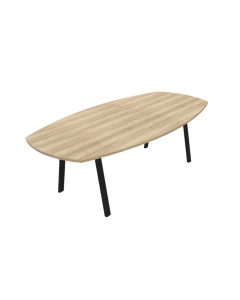 Vergadertafel Deens ovaal 240x120cm