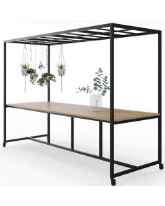 Vergadertafel Move vaste hoogte 110 cm met dakelement