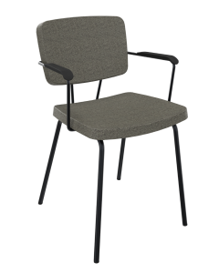 Vergaderstoel Forza met armleuningen en 4poots frame