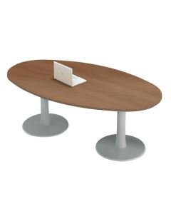 Ovale vergadertafel Q4 Meeting met trompetpoot