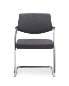 Vergaderstoel Passepartout met sledeframe voorkant