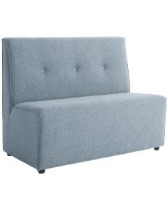 Treinbank Ben Button in het grijs met 3 knopen