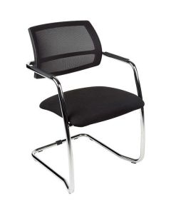 Vergaderstoel Sledeframe antraciet