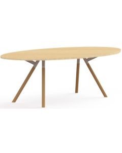 Bridge vergadertafel met houten poten
