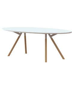 Bridge vergadertafel wit 