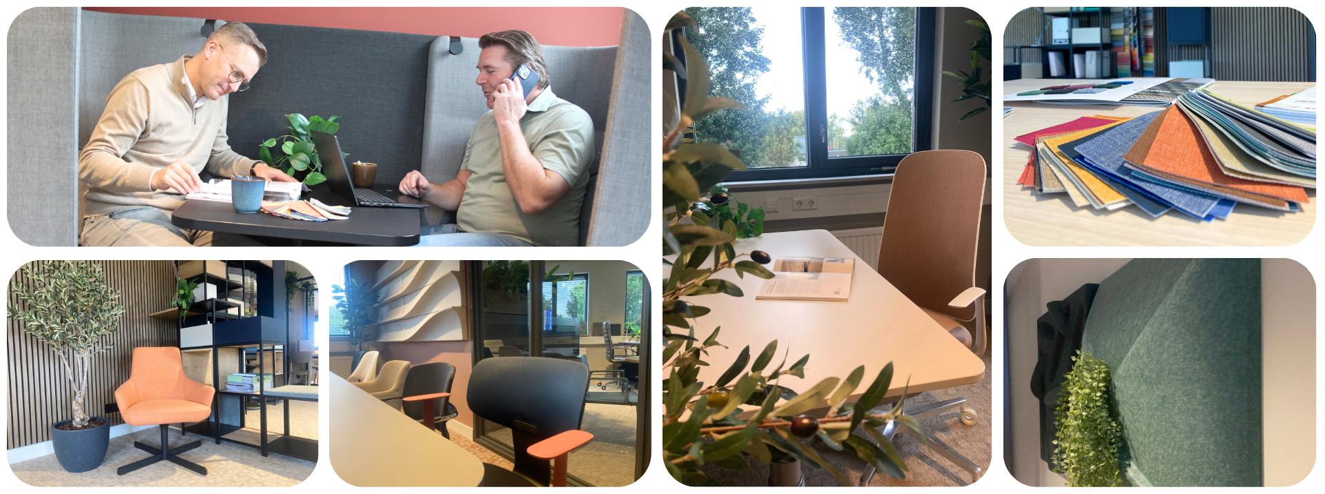 Collage shworoom Officemania Arnhem